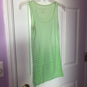 Green striped tank top